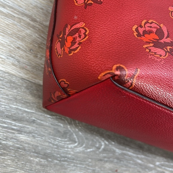 Coach Floral zip top tote - Picture 6 of 9